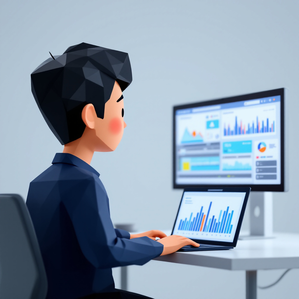 eラーニング企画職のキャラクターイラスト