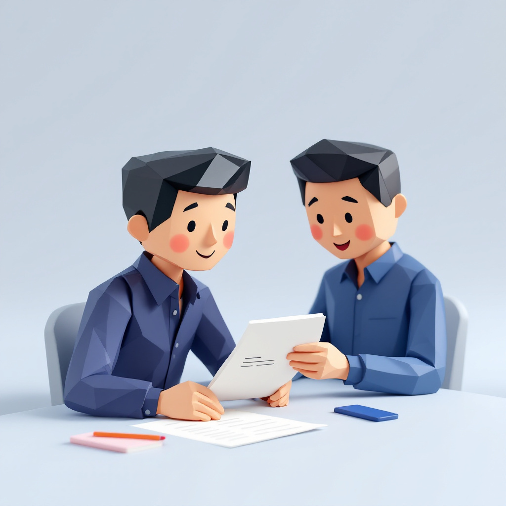研修企画営業のキャラクターイラスト